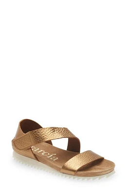 Pedro Garcia Jedda Strappy Wedge Sandal Tobacco Cervo Lame at Nordstrom,