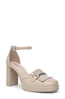 NeroGiardini Kiltie Ankle Strap Platform Pump at Nordstrom,