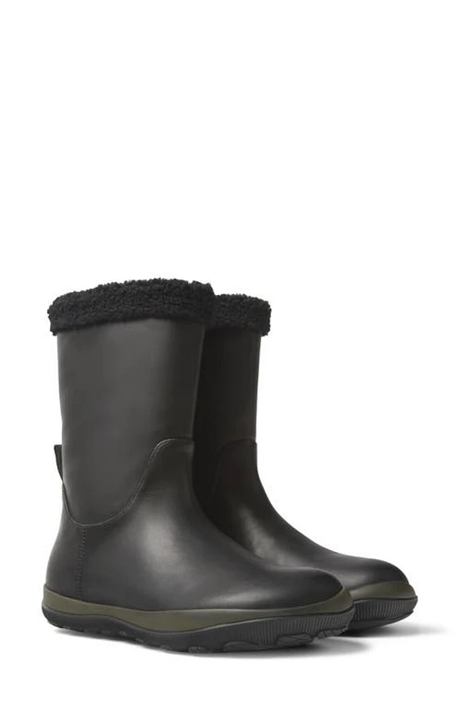 Camper Peu Pista Faux Fur Lined Winter Boot Black at Nordstrom,