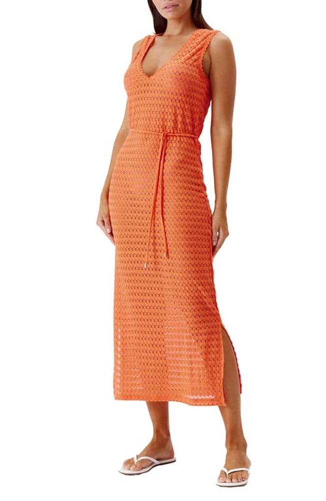 Melissa Odabash Annabel Open Stitch Cover-Up Dress at Nordstrom