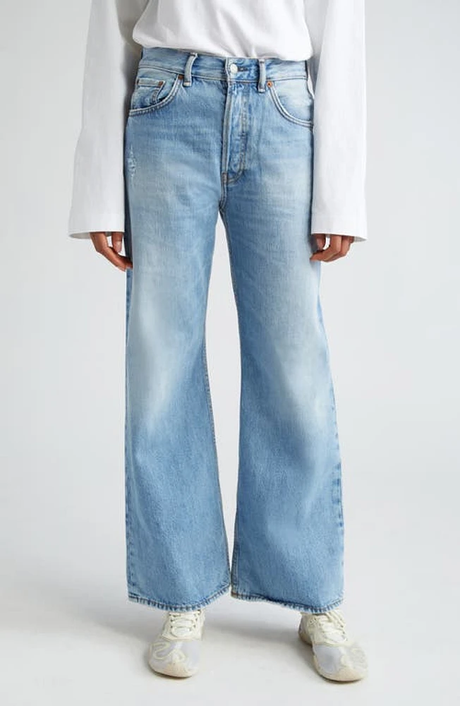 Acne Studios Loose Fit Jeans Light Blue at Nordstrom, 30 X