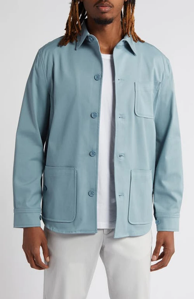 Sealskinz Catfield Shirt Jacket Blue at Nordstrom,