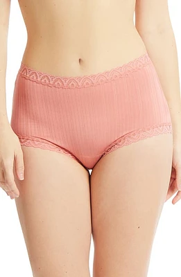 Hanky Panky MellowLuxe High Waist Boyshorts Antique Rose Pink at Nordstrom,