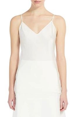 Max Mara Leisure Lucca Stretch Silk Camisole White at Nordstrom,