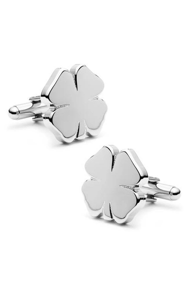 Cufflinks, Inc. Four Leaf Clover Cuff Links in Silver at Nordstrom