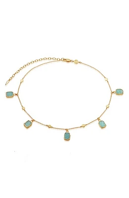 Missoma Lena Amazonite Choker Necklace in Gold at Nordstrom