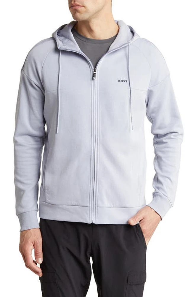 HUGO Saggy Zip Hoodie in Open Blue at Nordstrom, Size Medium