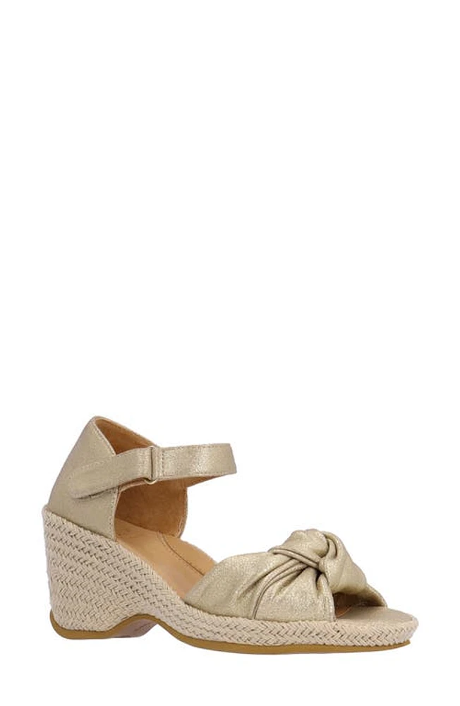 L'Amour des Pieds Oribel Wedge Sandal Gold at Nordstrom,