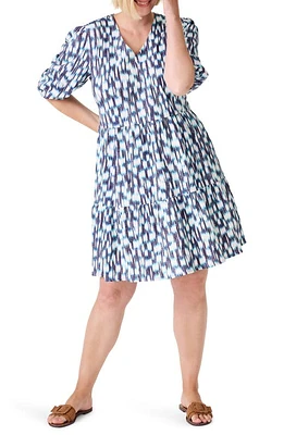 NZT by NIC+ZOE Hazy Blues Print Dress Blue Multi at Nordstrom,