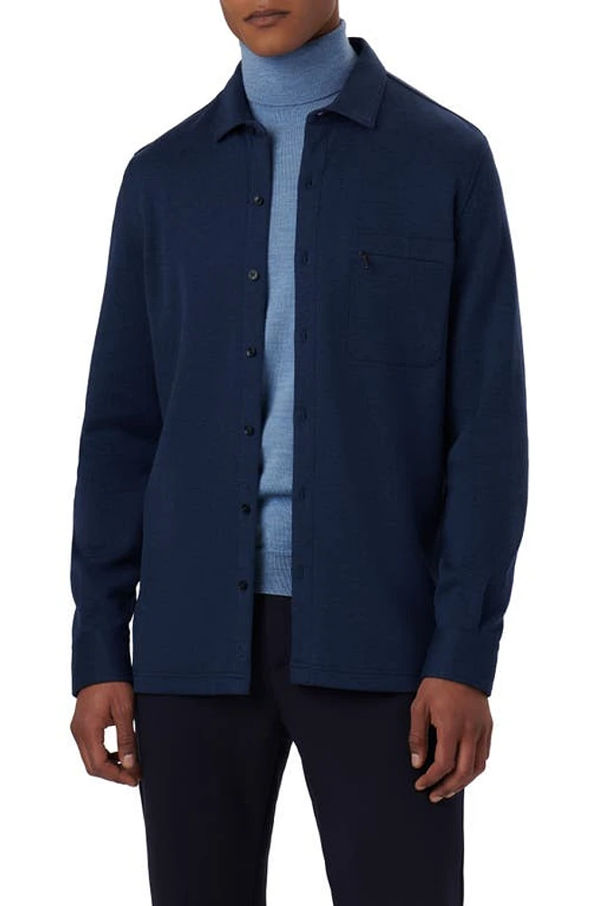 Bugatchi Cotton Blend Shirt Jacket at Nordstrom,