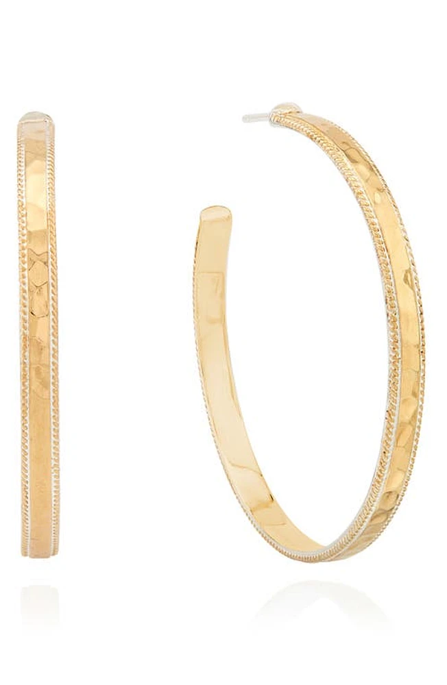 Anna Beck Large Hammered Hoop Earrings in Gold at Nordstrom