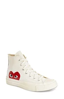 Comme des Garçons PLAY x Converse Chuck Taylor Hidden Heart High Top Sneaker at Nordstrom