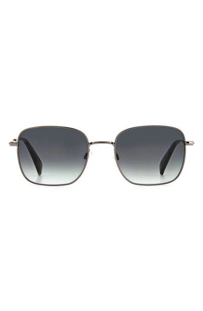 rag & bone 52mm Gradient Square Sunglasses in Dark Ruth/Grey Shaded at Nordstrom