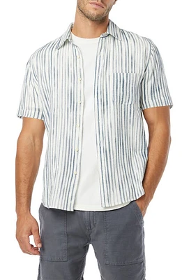 Joe's Scott Stripe Short Sleeve Button-Up Shirt Painter at Nordstrom,