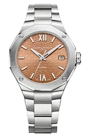 Baume & Mercier Riviera 10764 Bracelet Watch, 36mm in Lacquered Terracotta at Nordstrom