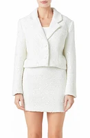 Endless Rose Sequin Crop Blazer at Nordstrom,