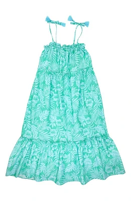 Feather 4 Arrow Kids' Solstice Tropical Print Cotton Sundress Cockatoo at Nordstrom,