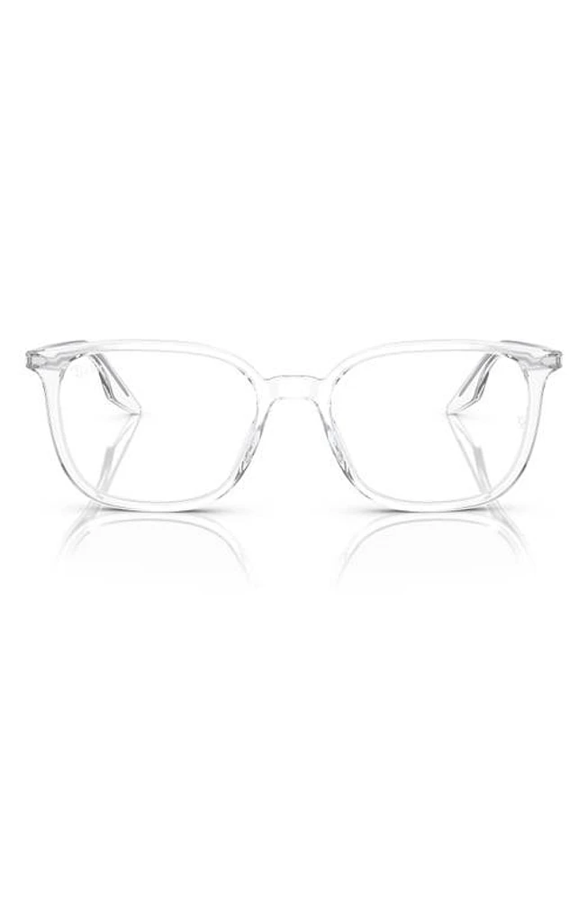 Ray-Ban 54mm Square Optical Glasses in Transparent at Nordstrom