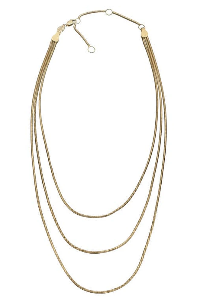 Jennifer Zeuner Julia Necklace in Yellow Gold Plated at Nordstrom