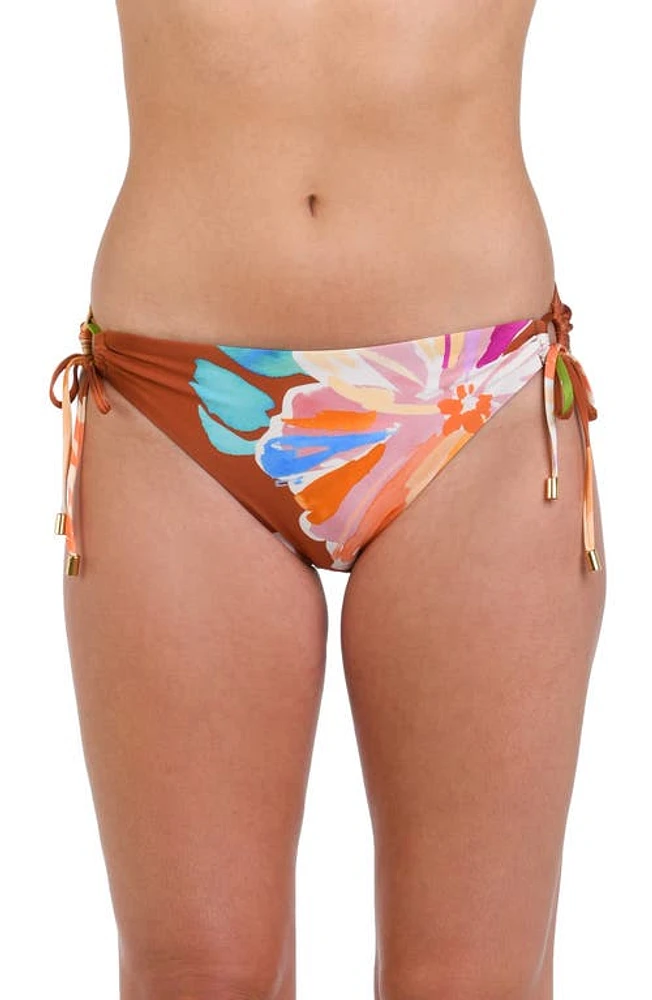 La Blanca Saharan Sands Adjustable Loop Hipster Bikini Bottoms Cinnamon at Nordstrom,