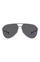 Carrera Eyewear x Ducati Carduc 67mm Oversize Aviator Sunglasses in Matte Dark Ruth/Grey at Nordstrom