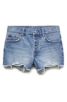 MANGO Cutoff Denim Shorts at Nordstrom