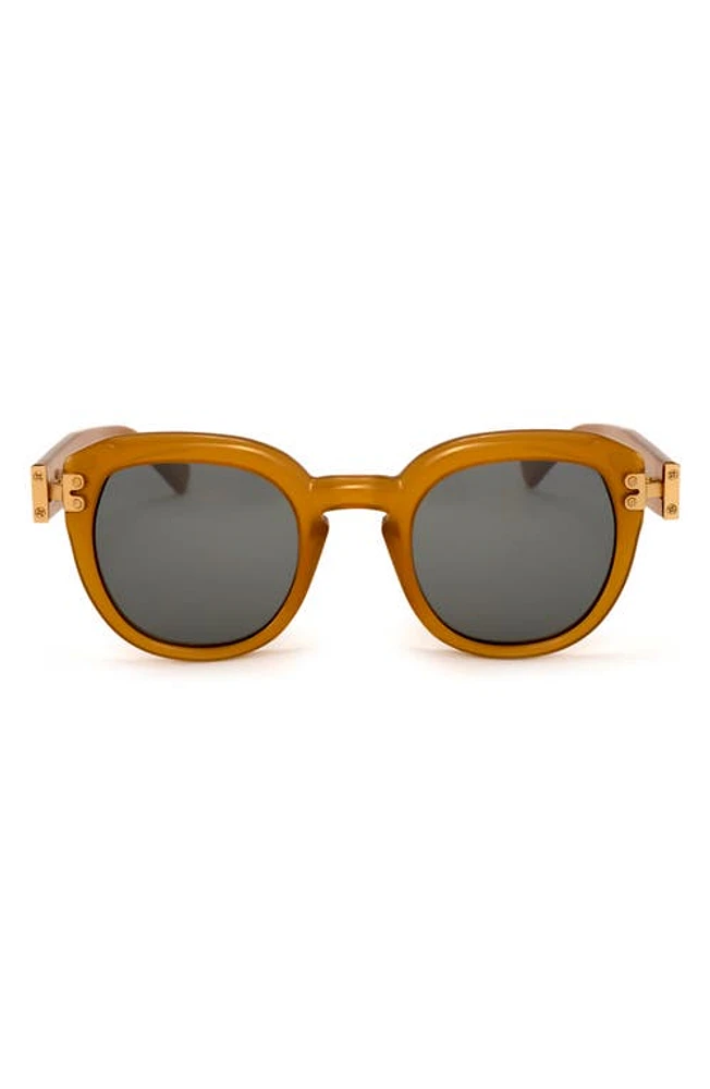 Grey Ant Kemp 46mm Small Round Sunglasses in Gold/Silver at Nordstrom