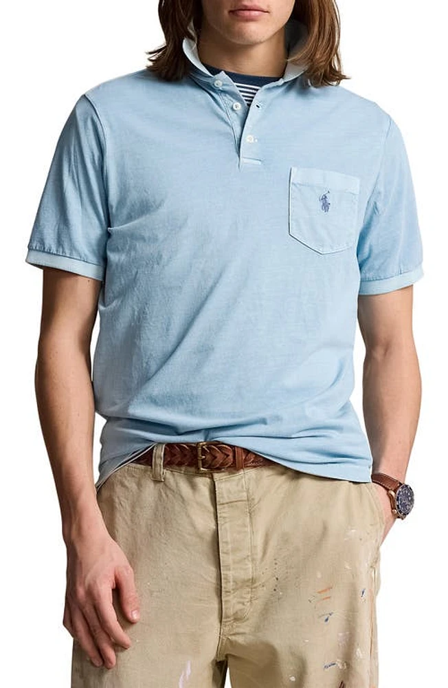 Polo Ralph Lauren Relaxed Fit Interlock Pocket Vessel Blue at Nordstrom,