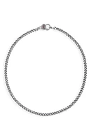 Good Art Hlywd Men's Ruby Rosette AA Curb Chain Necklace in Sterling Sliver at Nordstrom