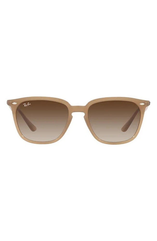 Ray-Ban 55MM SQUARE SUNGLASSES in Turtledove/Gradient Brown at Nordstrom