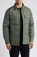 TAION Military Quilted Packable Water Resistant 800 Fill Power Down Shirt Jacket at Nordstrom,