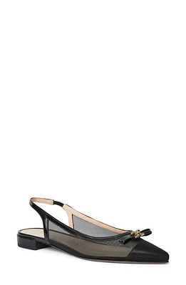 Bruno Magli Pamina Slingback Flat Black Patent at Nordstrom,