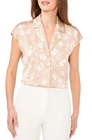 halogen(r) Camp Shirt Floral Smoke Grey at Nordstrom,