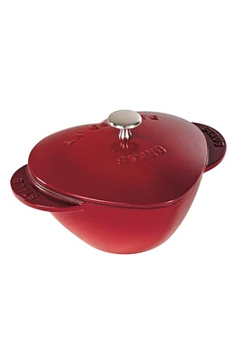 Staub 1.75-Quart Enameled Cast Iron Heart Baking Dish in Cherry at Nordstrom