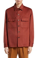 ZEGNA Oasi Cashmere Overshirt Red at Nordstrom,