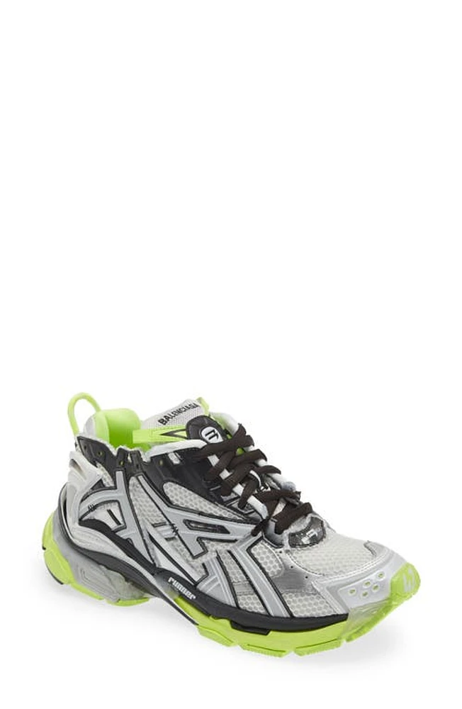 Balenciaga Runner Sneaker White/Black/Yellow at Nordstrom,