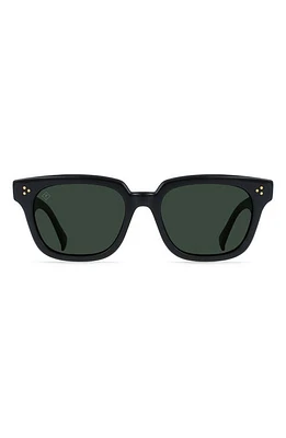 RAEN Phonos Polarized Square Sunglasses in Recycled Black/Green Polar at Nordstrom