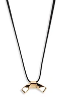 Annika Inez Petite Cravat Pendant Necklace in Gold at Nordstrom