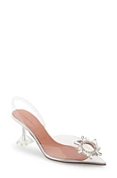 Amina Muaddi Begum Pointed Toe Slingback Pump Transparent Pvc at Nordstrom,