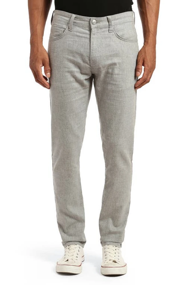 Mavi Jeans Milton Slim Fit Five-Pocket Pants Dark Grey Linen at Nordstrom, X