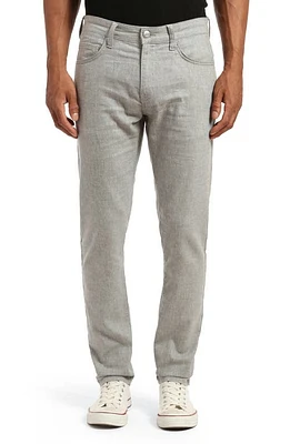 Mavi Jeans Milton Slim Fit Five-Pocket Pants Dark Grey Linen at Nordstrom, X