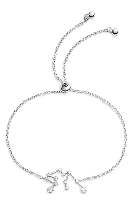 Sterling Forever Zodiac Bracelet in Silver Aquarius at Nordstrom