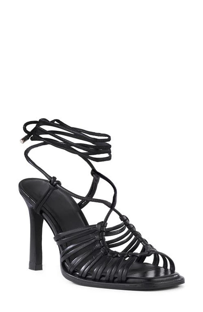 Seychelles Te Amo Ankle Wrap Sandal Black at Nordstrom,