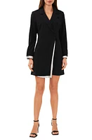 halogen(r) Rhinestone Trim Peekaboo Long Sleeve Blazer Minidress at Nordstrom,