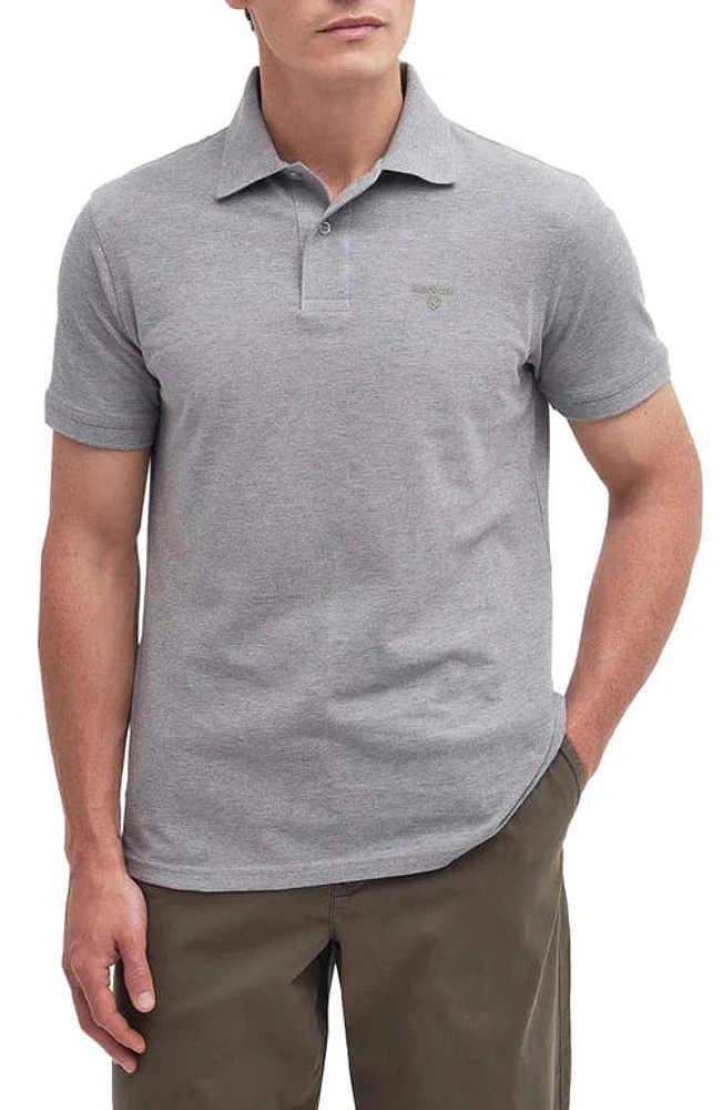 Barbour Lightweight Sports Piqué Polo Grey Marl at Nordstrom,