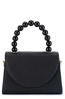 Olga Berg Wendy Acrylic Bead Top Handle Bag in Black at Nordstrom