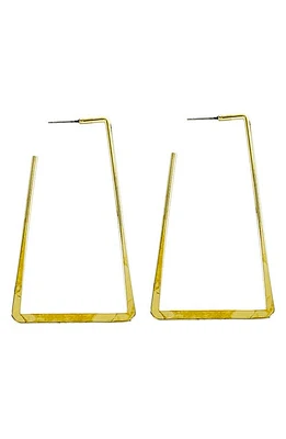 Panacea Rectangle Hoop Earrings in Gold at Nordstrom