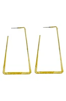 Panacea Rectangle Hoop Earrings in Gold at Nordstrom