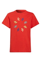 adidas Originals Kids' Trefoil Wreath Graphic Tee in Vivid Red at Nordstrom, Size Xl