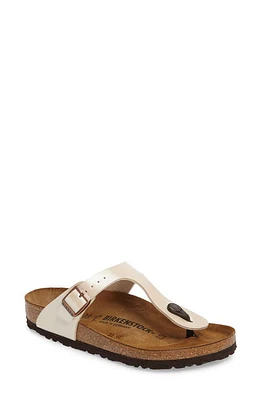 Birkenstock Gizeh Birko-Flor Flip Flop Graceful Pearl White at Nordstrom,